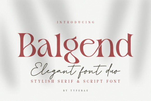 Balgend: Marrying Serif Sophistication with Script Flair