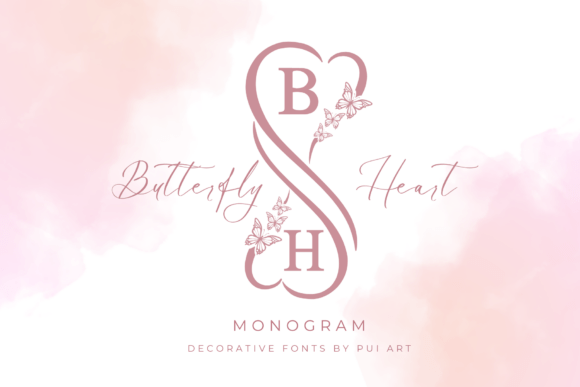 Butterfly Heart Monogram: Adding Elegance to Your Designs