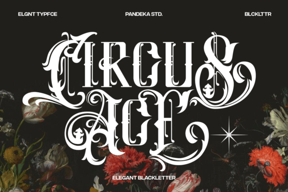 Circus Ace Typeface: Modern Blackletter for Bold Branding