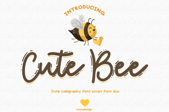 Cute Bee: A Font Duo for Modern Branding