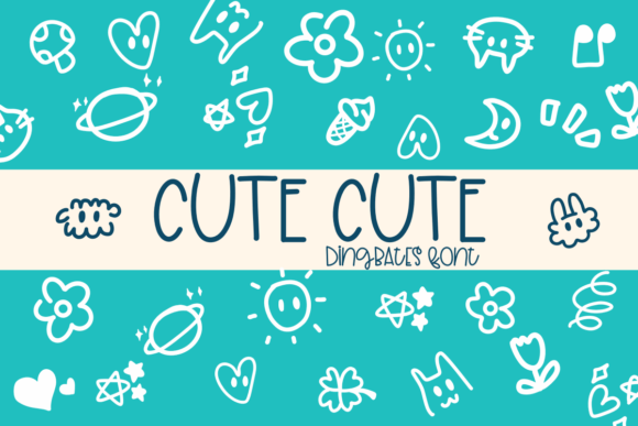 Cute Cute: The Dingbats Font with a Sketched Soul