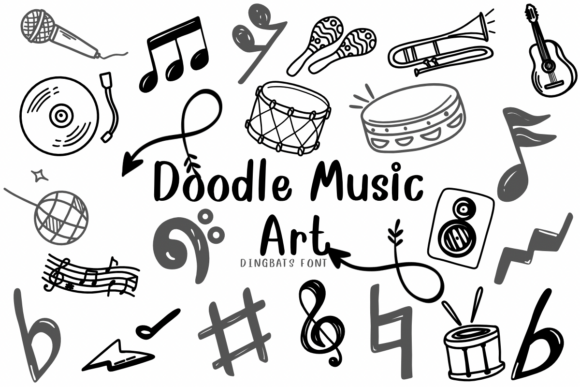 Doodle Music Art: A Dingbats Font for Creative Expression