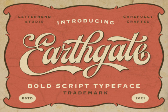 Earthgate: A Handwritten Font with Bold Retro Soul