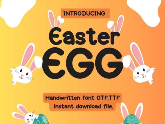 Eater Egg: A Playful Handwritten Font for Creative Projects