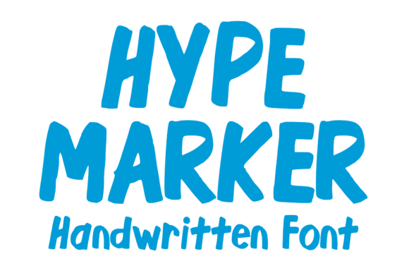 Hype Marker: A Hand Lettered Font for Authentic Design