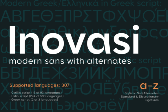 Inovasi Sans: A Modern Geometric Typeface for Futuristic Design