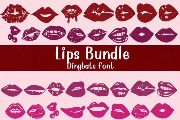 Lips Bundle: Unleashing Playful Typography in Modern Design