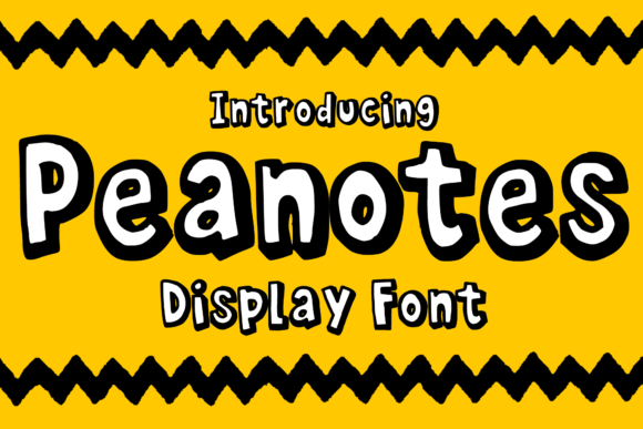 Peanotes: A Cartoon Font for Modern Creatives