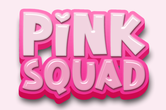 Pink Squad: A Display Font That Brings Instant Charm