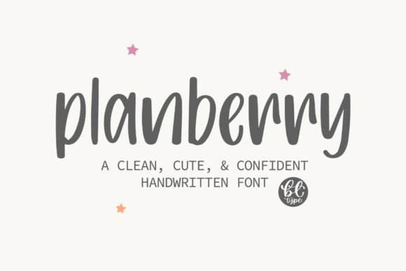 Planberry: A Handwritten Font That Balances Charm with Clarity