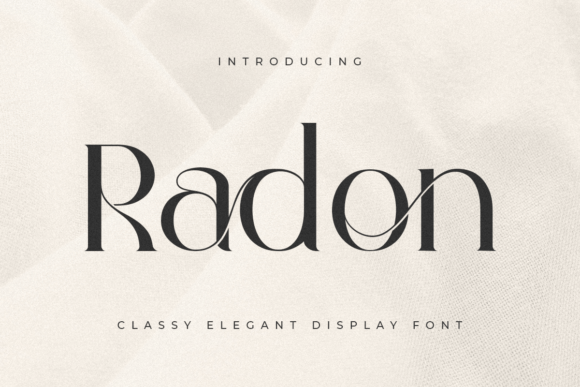 Radon: The Bold Serif Font for Elegant, Modern Designs