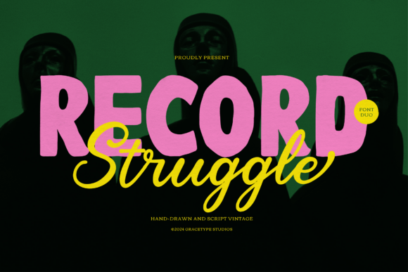 Record Struggle: A Bold Font Duo for Authentic Design