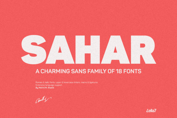 Sahar: The Modern Typeface with Commanding Charm