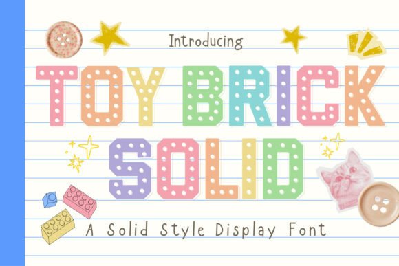 Toy Brick Solid: A Creative Font for Modern Designers