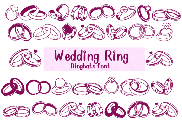 Wedding Ring Font: Adding Hand-Drawn Charm to Your Designs
